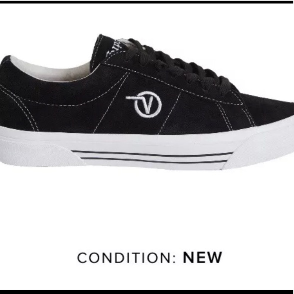 Supreme Vans sneakers Size 12 Black NEW Authentic!